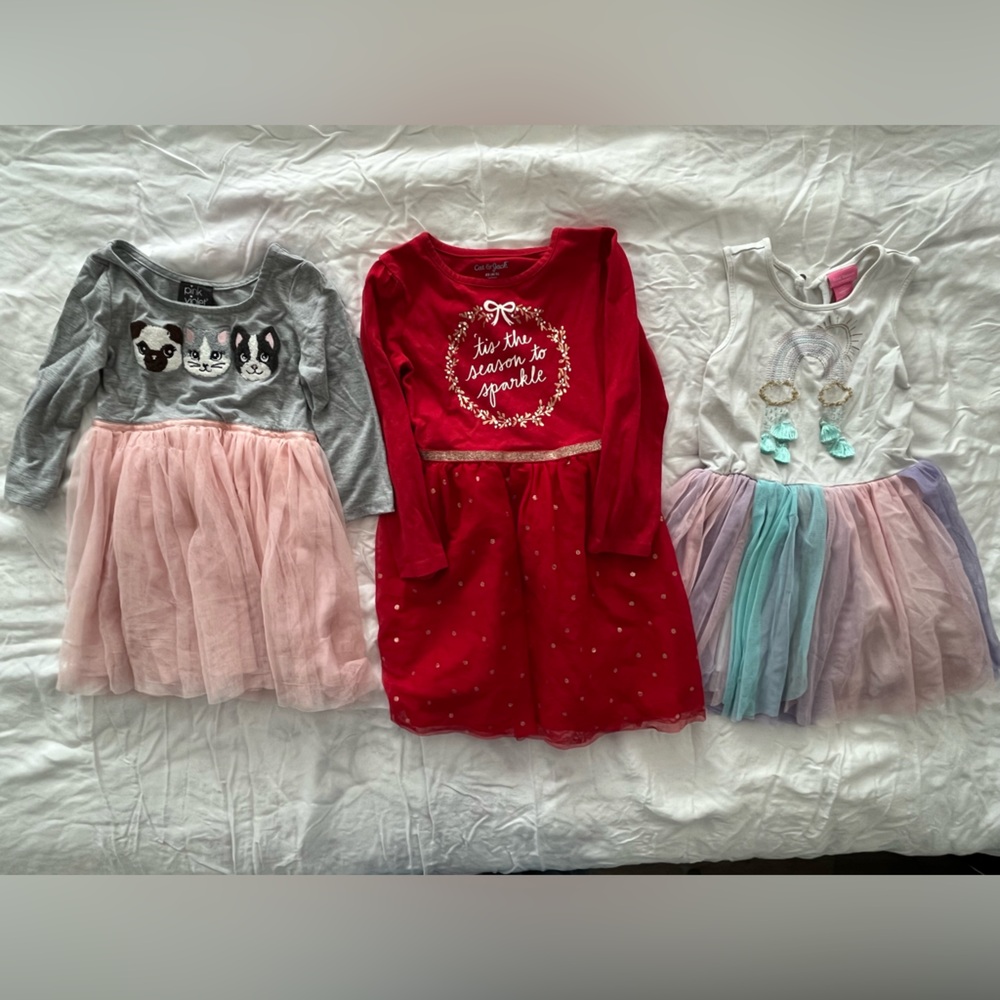 Three girls dresses size 4